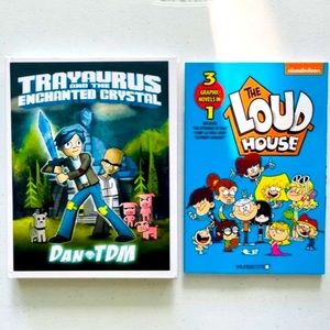2 Graphic Novel Books- Trayaurus & The Loud House (3-in-1)